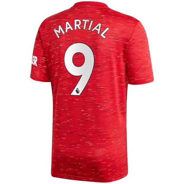 Camiseta Manchester United NO.9 Martial 1ª 2020-2021 Rojo